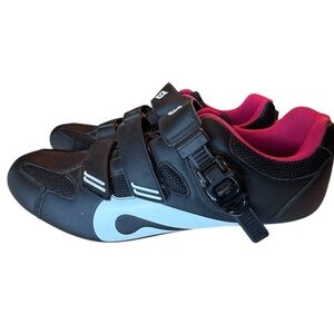 Peloton High End Men’s 13 / 47 Cycling Biking Shoes Black & White MINT